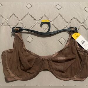 Sheer Brown Underwire Bra